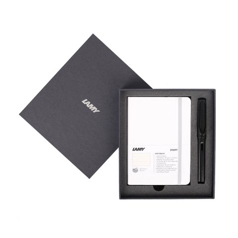  Gift set LAMY Notebook A6 softcover White + LAMY Al-star Black 