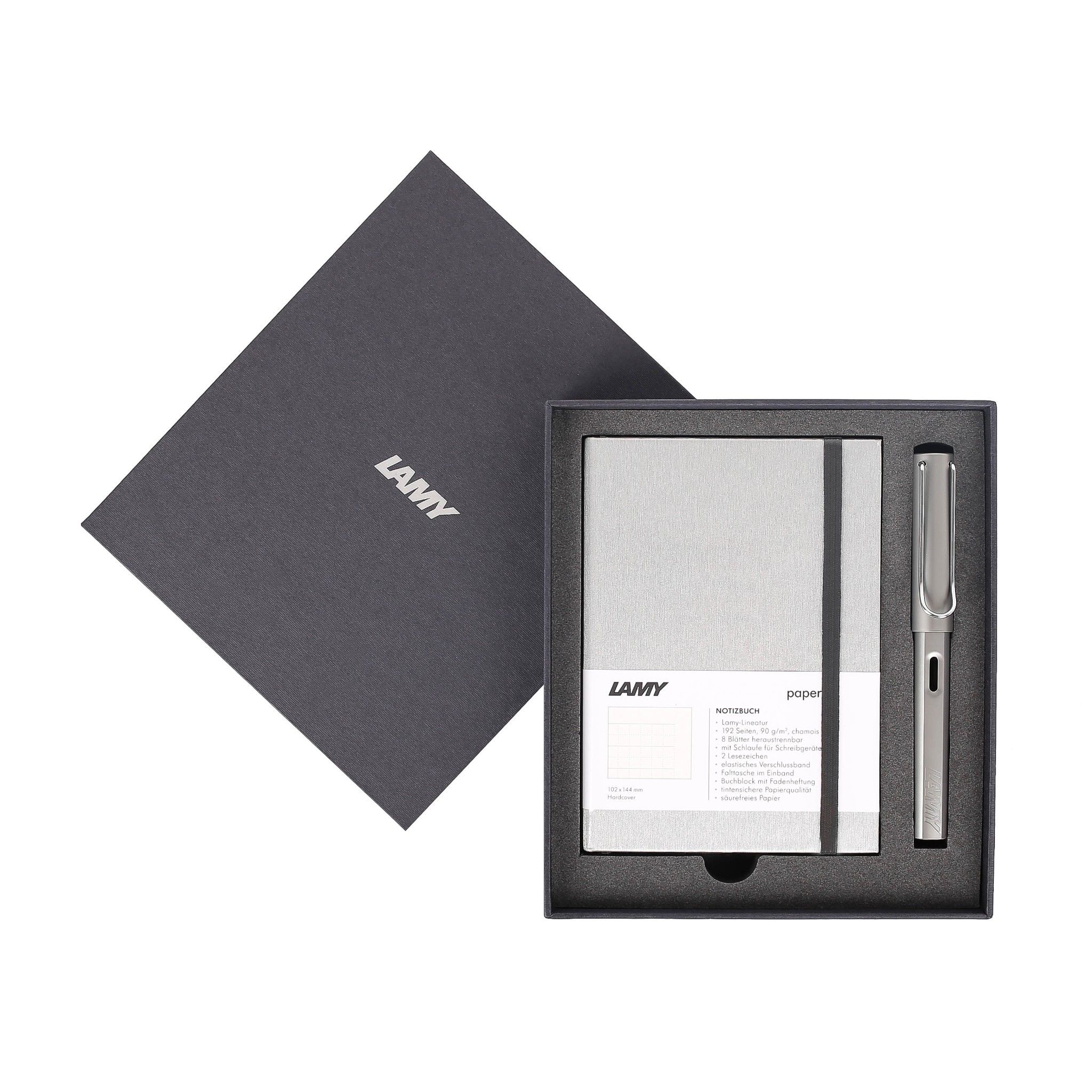 Gift set LAMY Notebook A6 softcover Grey + LAMY Al-star Grey