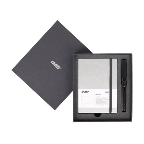  Gift set LAMY Notebook A6 softcover Grey + LAMY Al-star Black 