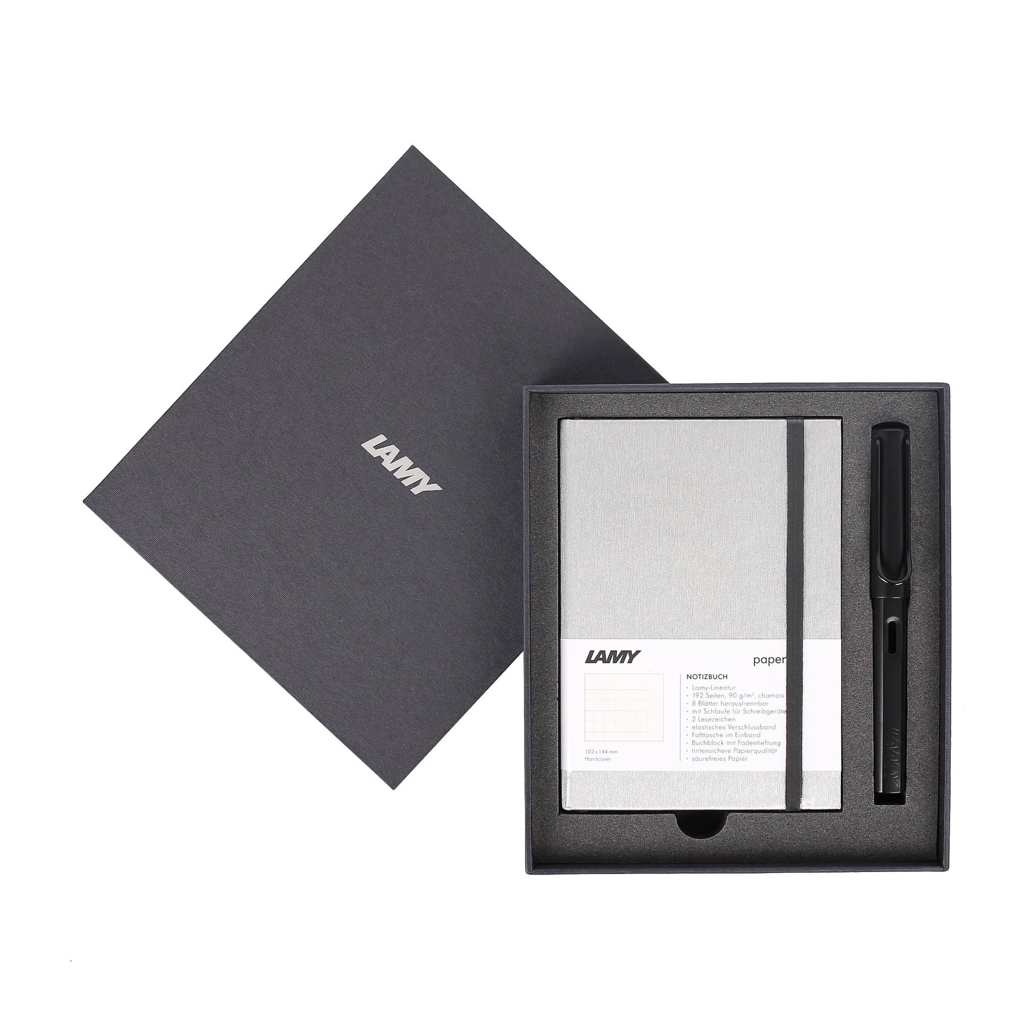 Gift set LAMY Notebook A6 softcover Grey + LAMY Al-star Black