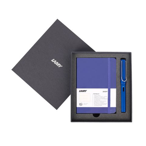  Gift set LAMY Notebook A6 softcover Blue + LAMY Al-star Blue 