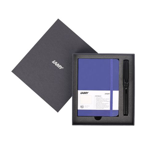  Gift set LAMY Notebook A6 softcover Blue + LAMY Al-star Black 