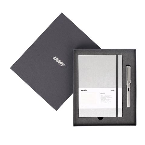  Gift set LAMY Notebook A5 softcover Grey + LAMY Al-star Grey 