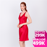 Đầm VERA cộc tay satin dáng lửng - 0467
