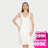 Đầm VERA cộc tay satin dáng lửng - 0467