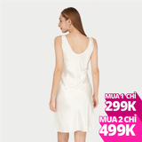 Đầm VERA cộc tay satin dáng lửng - 0467
