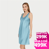 Đầm VERA cộc tay satin dáng lửng - 0467