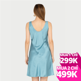 Đầm VERA cộc tay satin dáng lửng - 0467