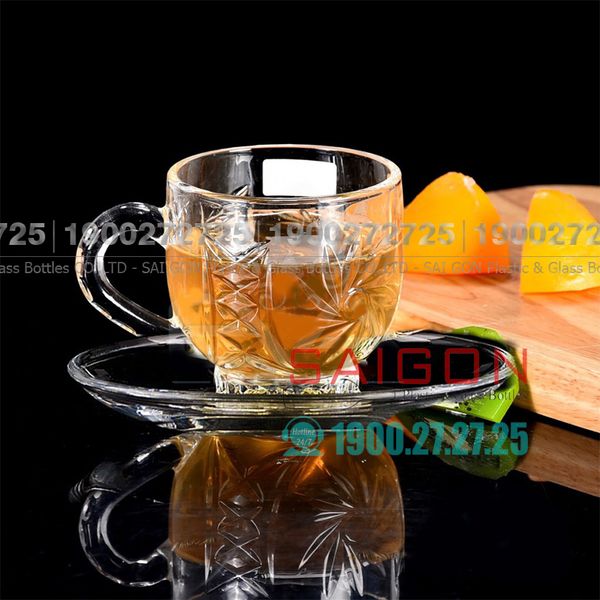 Deli DSZB249 - Ly Thủy Tinh Deli Mug Tea 210ml | Thủy Tinh Cao Cấp