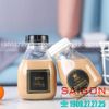 Chai Thủy Tinh Vuông Lùn 350ml , 500ml Nắp Nhựa | Tùy Chọn Dung Tích