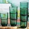 Deli Y5865-2G - Ly Thủy Tinh Deli LINQ Green Tumber Glass 400ml | Thủy Tinh Cao Cấp