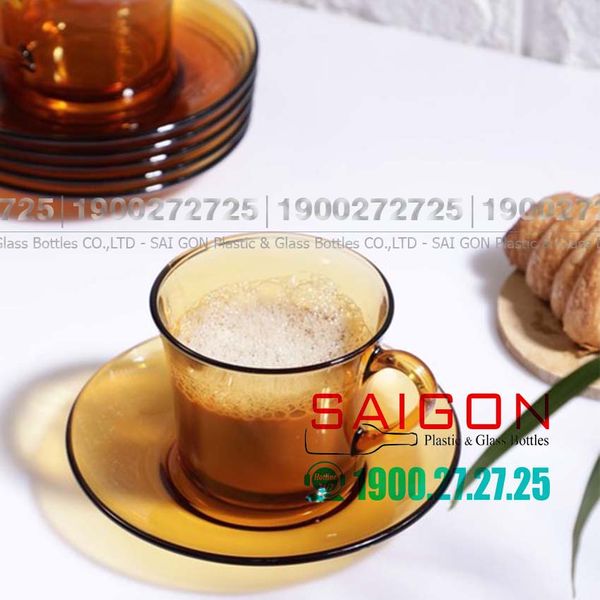 DURALEX D9006DG - Bộ Tách Thủy Tinh Duralex Lys Amber Espresso Mug Glass 180ml | Thủy Tinh Cường Lực , Nhập Khẩu Pháp