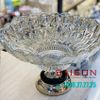 ELEGANT 3319AC - Dĩa Thủy Tinh Tiệp Chân Đồng Elegant Đường Kính 36.0cm | Thủy Tinh Màu Cao Cấp