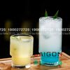 INS 214T - Ly Thủy Tinh Sọc 02 Tầng INS Stripes Empilable Tumber Glass 430ml | Thủy Tinh Cao Cấp