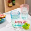 Deli KB047-2B - Ly Thủy Tinh Deli Soda Lime Blue Tumber Glass 305ml | Thủy Tinh Cao Cấp