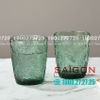 DELI DSKB164-1G - Ly Thủy Tinh Deli Summer Forest Green Rock Glass 300ml | Thủy Tinh Cao Cấp