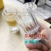 DELI Y5593 - Ly Thủy Tinh Deli Stripes Shot Glass 18ml | Thủy Tinh Cao Cấp
