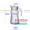 DELI YZH33 - Bình Nước Thủy Tinh Deli Pitcher Glass 1700ml | Thủy Tinh Cao Cấp