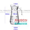 DELI YZH35 - Bình Nước Thủy Tinh Deli Pitcher Glass 1700ml | Thủy Tinh Cao Cấp