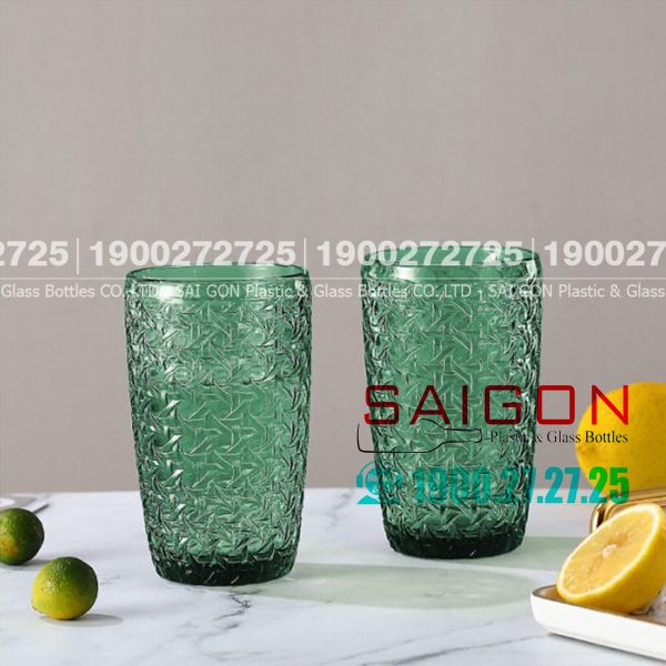 Deli DSKB172-2G - Ly Thủy Tinh Deli Beyond The Time Green Tumber Glass 380ml | Thủy Tinh Cao Cấp