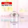 Hũ Thủy Tinh Đái nhỏ Nắp Nhôm 100ml