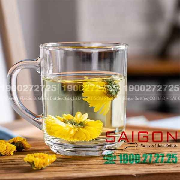 Deli ZB24 - Ly Thủy Tinh Deli Nouveau Mug 240ml |  Thủy Tinh Cao Cấp