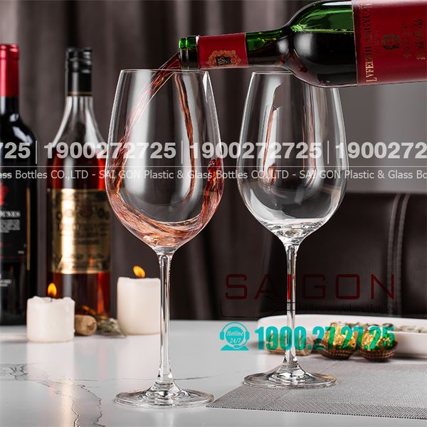 IDELITA 99BD75 - Ly thủy tinh Pha Lê IDELITA Rhine Charm Bordeaux Crystal glasses 750ml | Thủy Tinh Pha Lê Cao cấp