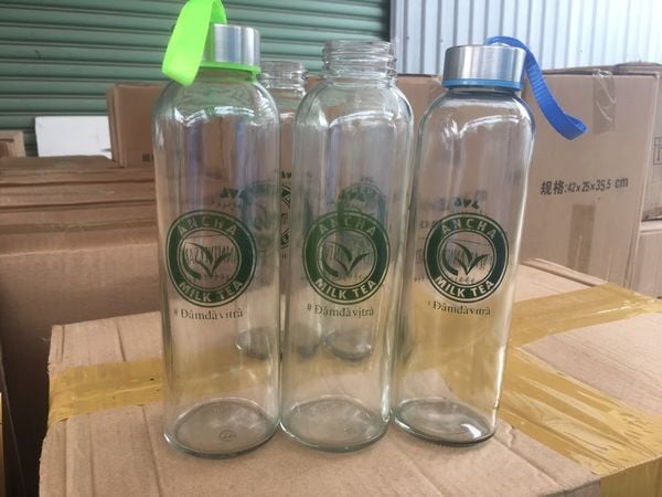 In chai Thủy Tinh 500ml Nắp Dây