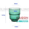 Deli Y5865-1G - Ly Thủy Tinh Deli LINQ Green Rock Glass 340ml | Thủy Tinh Cao Cấp