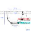 Deli ZB322 - Ly Thủy Tinh Deli Cup Mug Glass 440ml | Thủy Tinh Cao Cấp