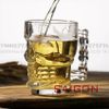 Deli ZB309 - Ly Thủy Tinh Deli Skull Beer Mug 540ml | Thủy Tinh Cao Cấp