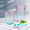 Deli KB047-1P - Ly Thủy Tinh Deli Soda Lime Pink Rock Glass 260ml | Thủy Tinh Cao Cấp