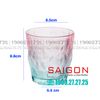 Deli KB047-1P - Ly Thủy Tinh Deli Soda Lime Pink Rock Glass 260ml | Thủy Tinh Cao Cấp