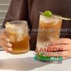 INS 314TH - Ly Thủy Tinh Sọc INS Stripes Islande Tumber Glass 350ml | Thủy Tinh Cao Cấp