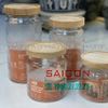 DELI HMF-G26 - Hũ Thủy Tinh Delisoga Vintage Wooden Lid Jar Glass Nắp Gỗ | Dung Tích Và Họa Tiết Tùy Chọn