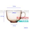 Deli ZB322S - Ly Thủy Tinh Deli Cup Mug Amber Glass 440ml | Thủy Tinh Cao Cấp