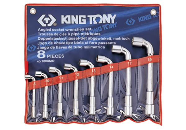 8-19mm bộ ống tuýp 8 cái hệ mét Kingtony 1808MR