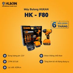 Máy siết bulong (Đầu 2 trong 1) Hukan F80