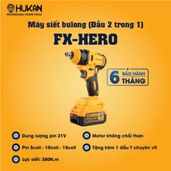 Máy siết bulong( đầu 2 trong 1) Hukan FX HERO