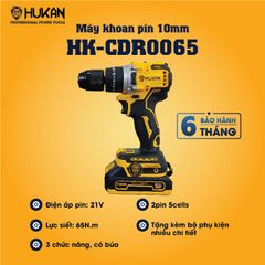 Máy khoan pin - 10mm Hukan HK-CDR0065