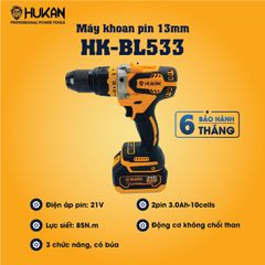 Máy khoan PIN - 13mm Hukan HK-533BL