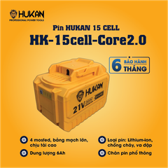 Pin 15Cells Hukan HK-15cell-Core2.0