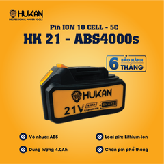 Pin ION 10Cells - 5C Hukan HK21-ABS4000s