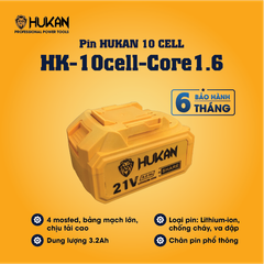 Pin 10Cells Hukan HK-10cell-Core1.6