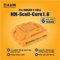 Pin 5Cells Hukan HK-5cell-Core1.6