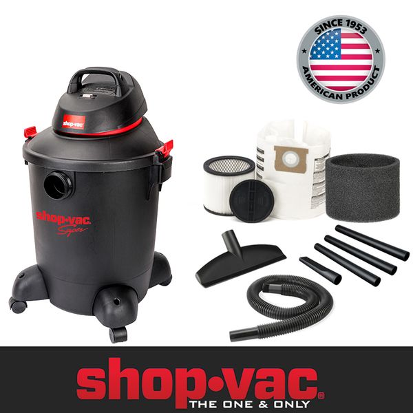 Máy hút bụi khô/ướt/thổi 25L 1400W nhựa cao cấp Shopvac 59712207