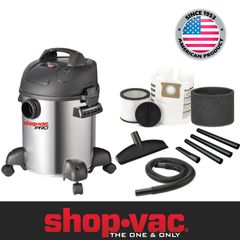 Máy hút bụi khô/ướt/thổi 20L 1800W thép không gỉ Shopvac 92722209