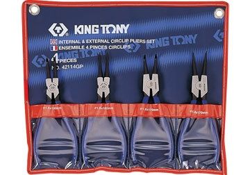 Bộ kìm mở phe 4 cái Kingtony 42114GP