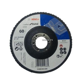 125mm Đá nhám xếp Alox P80 Bosch 2608601688