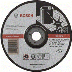 180x6x22.2mm Đá mài Inox Bosch 2608600540